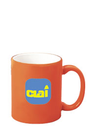 11 oz personalized coffee mug - orange out11 oz personalized coffee mug - orange out