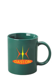 11 oz personalized coffee mug - green11 oz personalized coffee mug - green