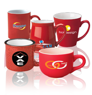  RED Collection - Ceramic Coffee Mugs 