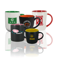 Two-Tone Promotional Coffee Mugs